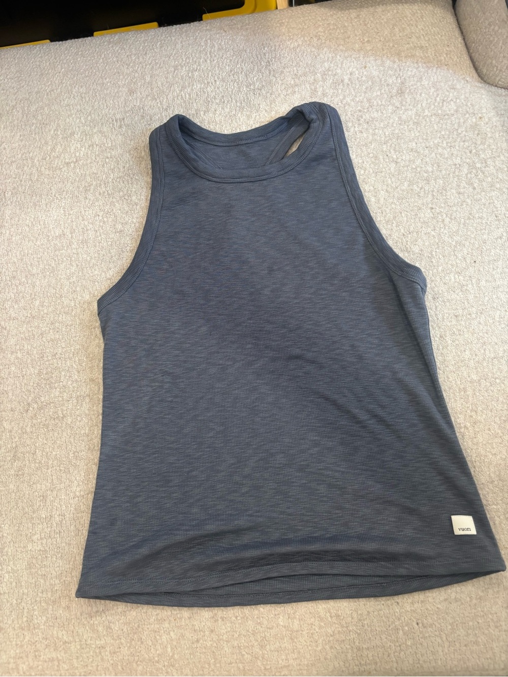 Vuori Women's Heathered Navy Racerback Tank